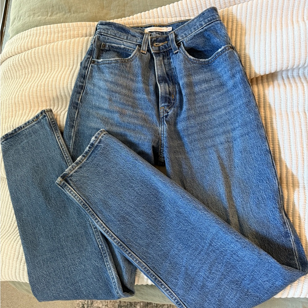 Levi's Blue Straight Leg Jeans Classic Style